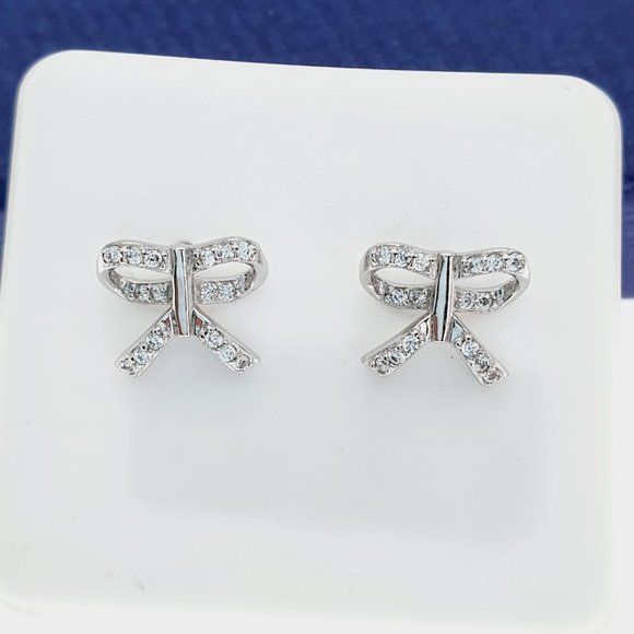 925 Sterling Silver CZ Stud Earrings for Women/Girl, US925P1249 - Picture 5 of 10